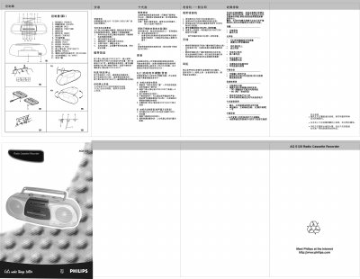 Philips AQ5120 Radio Cassette Recorder User Manual - cover page