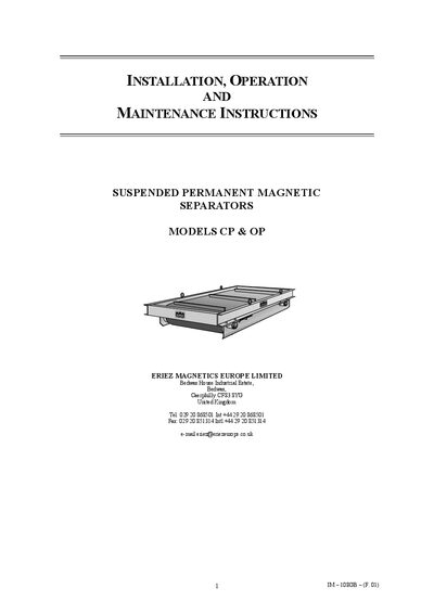 QJ341 Operator's Manual - cover page