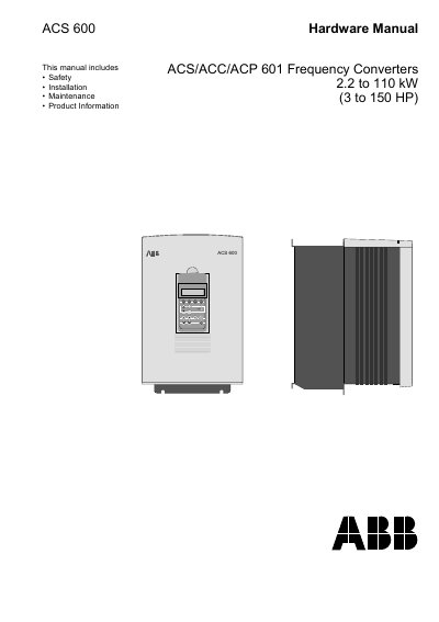 ABB ACS600 Manual(1) - cover page