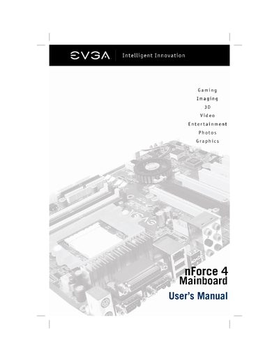 EVGA 123-K8-NF47-XX Motherboard User Manual