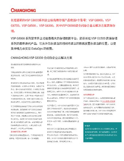 Changhong VSP G8300 Enterprise Storage Product Package