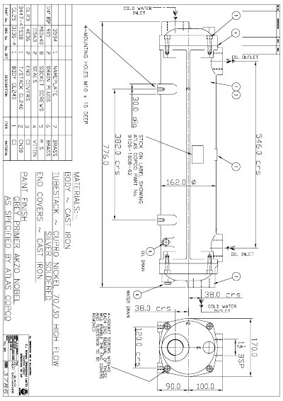 Bowman GL240 Compressor Parts List - cover page