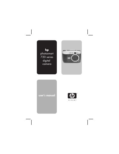 HP Photosmart 720 Digital Camera User Guide