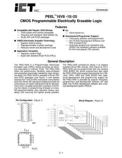 ICT PELL 16V8-15/-25 handbook - cover page