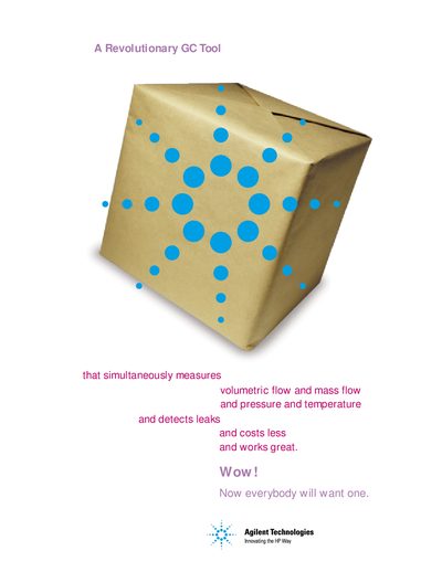 Agilent Flow Tracker 1000 and 2000 Product Leaflet - cover page