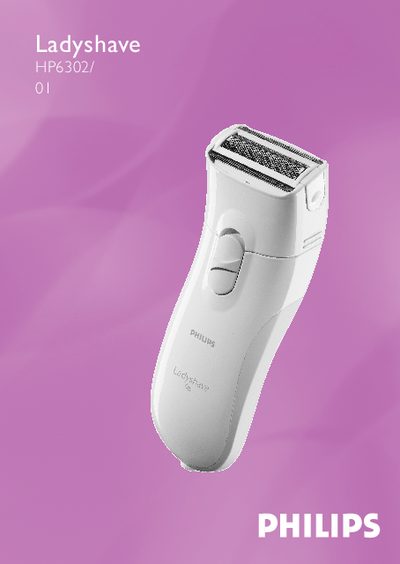 Philips HP6302/01 Ladyshave User Manual - cover page