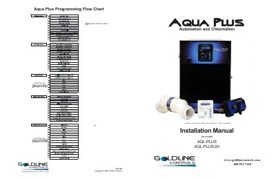 Goldline AQL-PLUS/AQL-PLUS-20 Automation and Chlorination Installation Manual - cover page