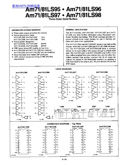 Am71LS/81LS/95/96/97/98 handbook - cover page