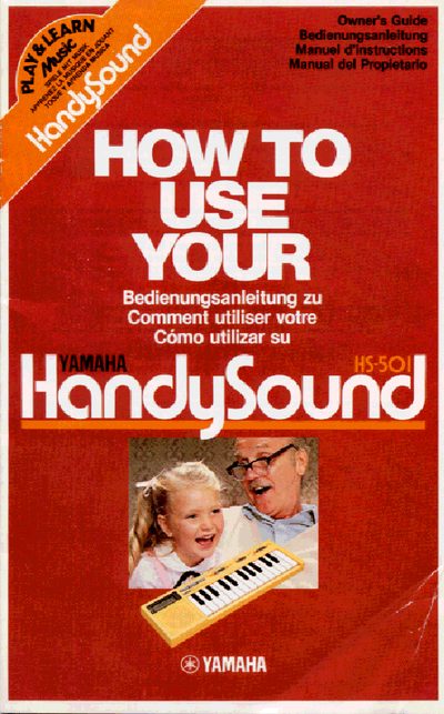 Yamaha HandySound HS-5OI Owner's Guide - cover page