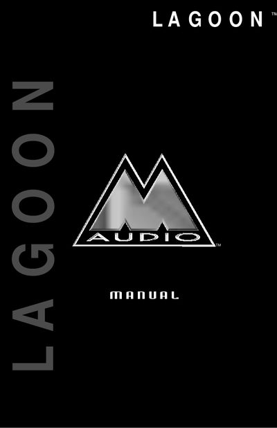 M-Audio Lagoon PCI Digital Audio Card User Manual - cover page
