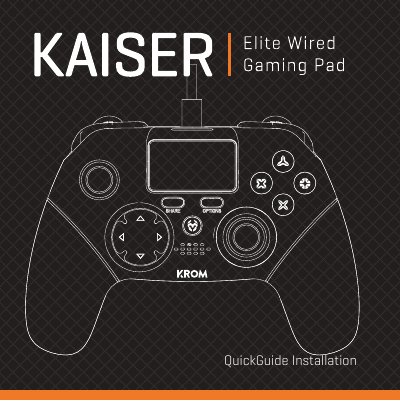 Krom Game Controller Installation and Customization Guide - cover page