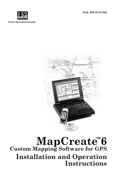 LEI MapCreate 6 Installation and Operation Manual - cover page