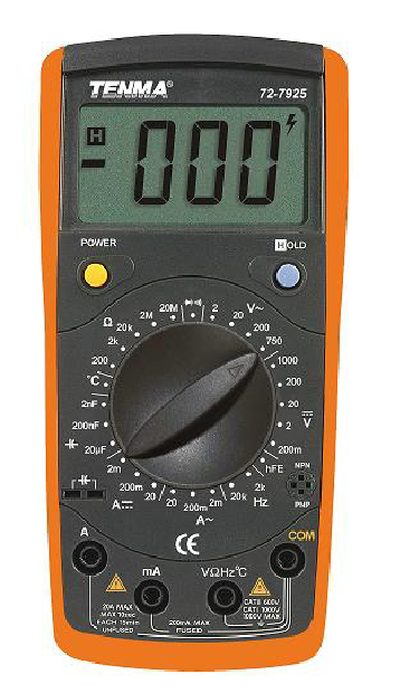 Tenma 72-7925 Digital Multimeter User Manual - cover page