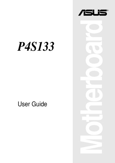 ASUS P4S133 Motherboard User Manual