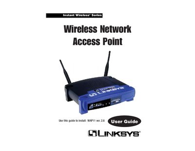 Linksys WAP11 User Manual - cover page