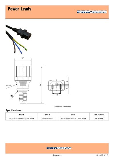 Pro-Elec Power Leads Handbook - cover page
