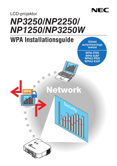 NEC NP3250/NP2250/NP1250/NP3250W Installation Guide - cover page
