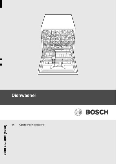 Bosch Dishwasher User Manual - cover page