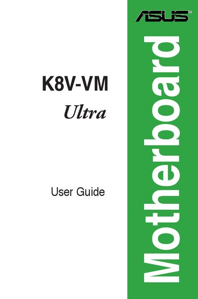ASUS K8V-VM Ultra User Guide