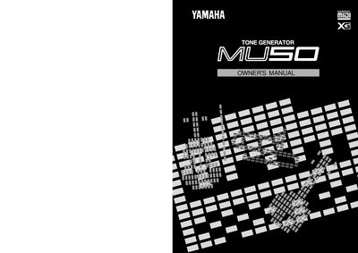 Yamaha MU50 Owner's Manual