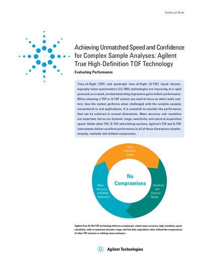 Agilent True Hi-Def TOF Technology Technical Note - cover page