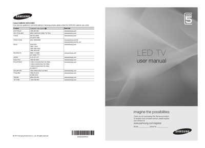 Samsung UA46C5000QR TV User Manual - cover page
