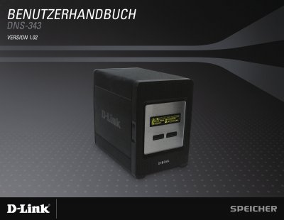 D-Link DNS-343 Network Storage Enclosure User Manual - cover page