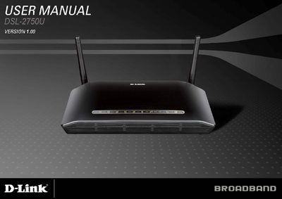 D-Link DSL-2750U User Manual