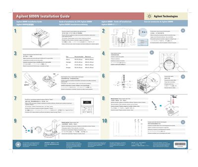Agilent 6890N GC Installation Guide - cover page