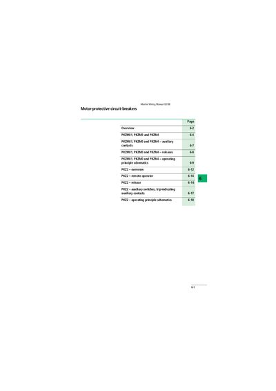 Moeller PKZM01, PKZM0, PKZM4 Motor-Protective Circuit-Breakers Wiring Manual - cover page