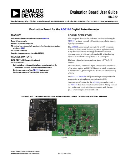 ANALOG DEVICES UG-322 handbook