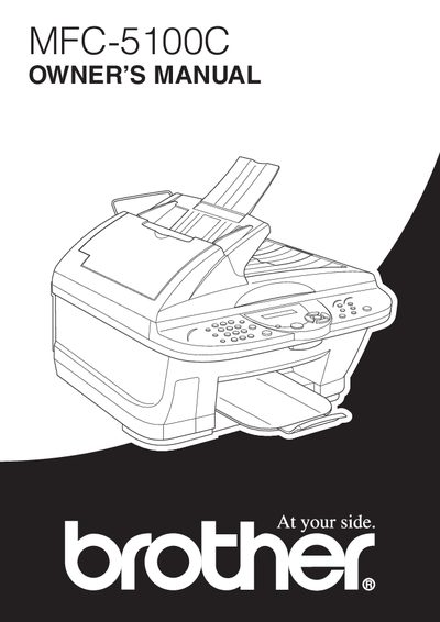 Brother MFC-5100C User Manual - cover page