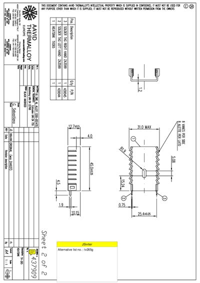 AAVID THERMALLOY 437909 Datasheet - cover page