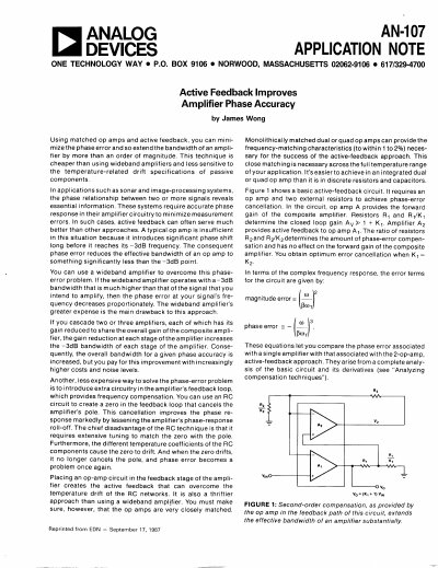 Analog Devices AN-107 Application Note