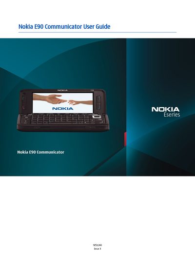 Nokia E90 Communicator User Guide - cover page