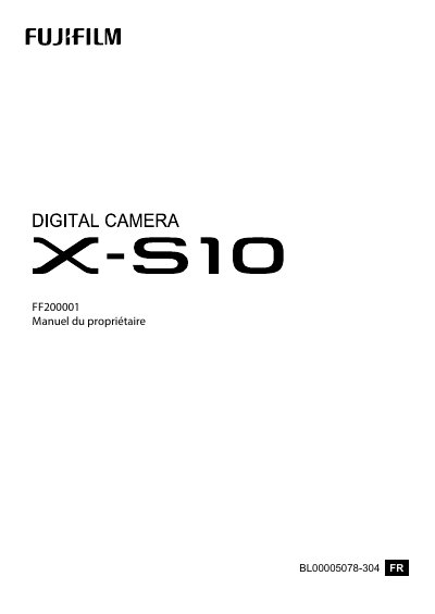 Fujifilm X-T30 Digital Camera Owner's Manual - cover page