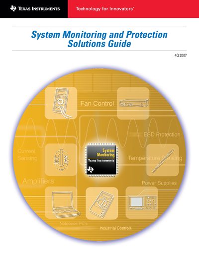 Texas Instruments System Monitoring and Protection Solutions Guide - cover page