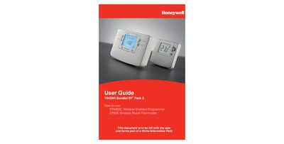 Honeywell Y9420H Sundial RF User Guide - cover page