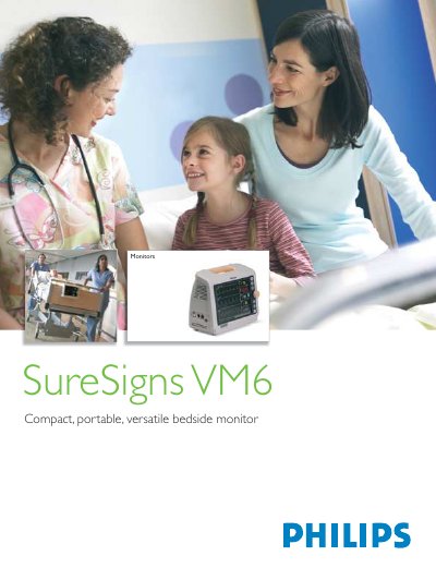 Philips SureSigns VM6 User Manual - cover page