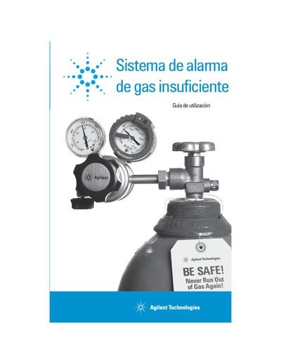 Agilent Technologies Agilent Low Gas Alarm System Operation Manual (Spanish) - cover page