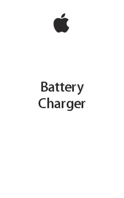 Apple Battery Charger User Manual - cover page