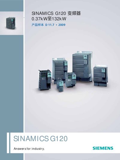 Siemens SINAMICS G120 User Manual - cover page