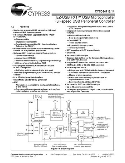 Cypress CY7C64713/14 User Manual