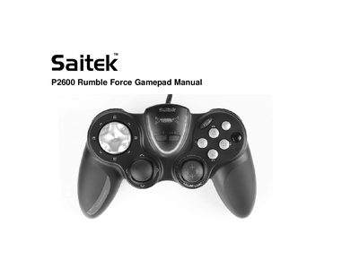 Saitek P2600 Rumble Force Gamepad User Manual - cover page