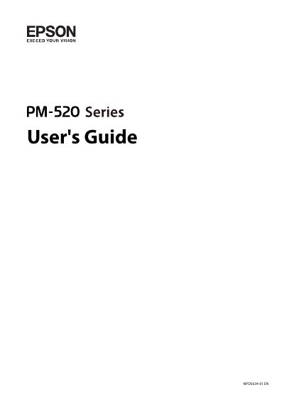Epson NPD5634-01 Printer User Manual - cover page
