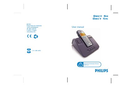 Philips DECT 511/515 User Manual - cover page