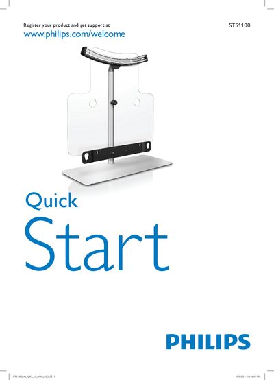 Philips STS1100 Quick Start Guide - cover page