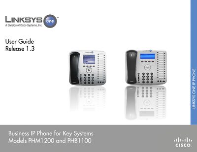 Linksys Business IP Phone PHM1200 and PHB1100 User Guide - cover page