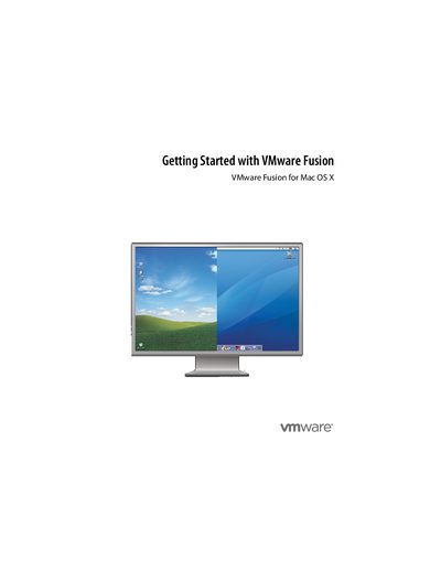 Getting Started with VMware Fusion for Mac OS X - cover page