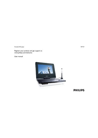 Philips PET737 Portable DVD Player User Manual - cover page